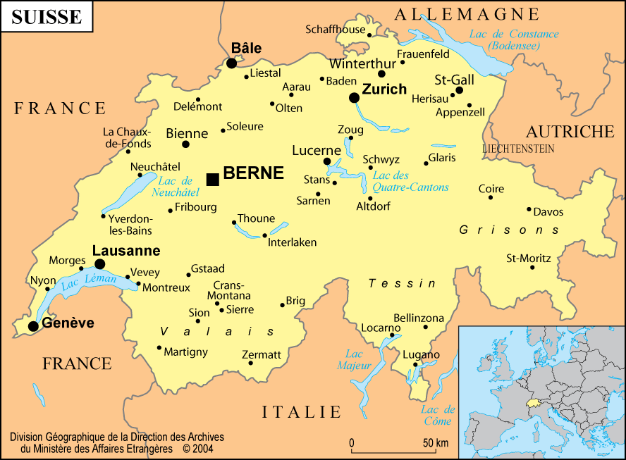 suisse villes plan Biel Bienne