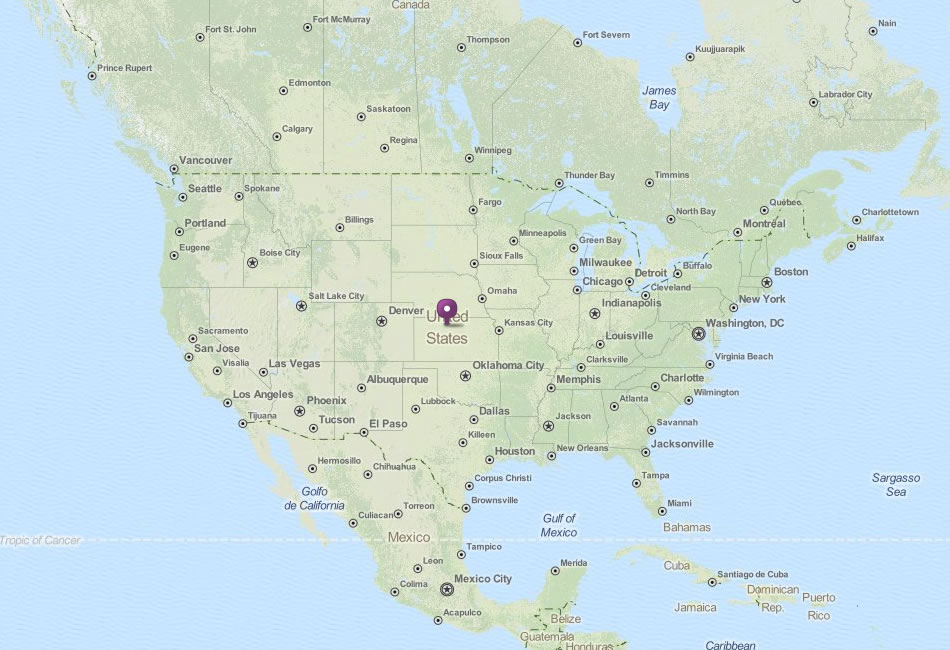 carte du usa villes