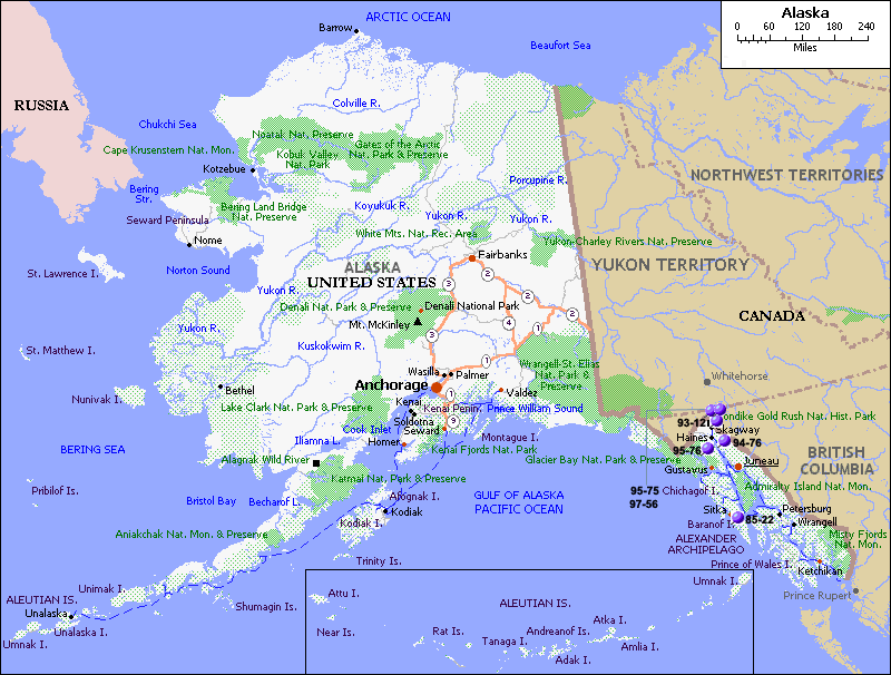 alaska carte etats unis