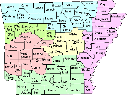 arkansas carte comtes