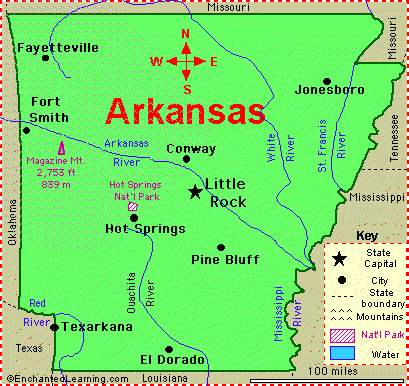 arkansas le plus grand villes carte