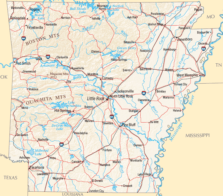 arkansas reference carte