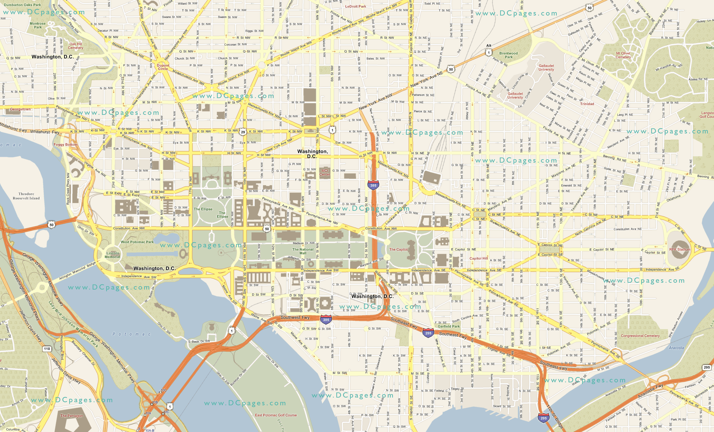 Washington DC carte