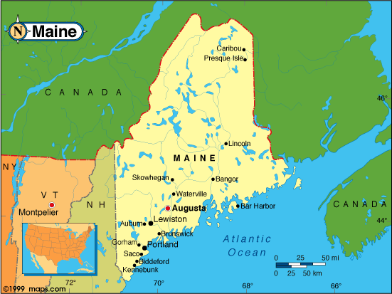 maine carte usa