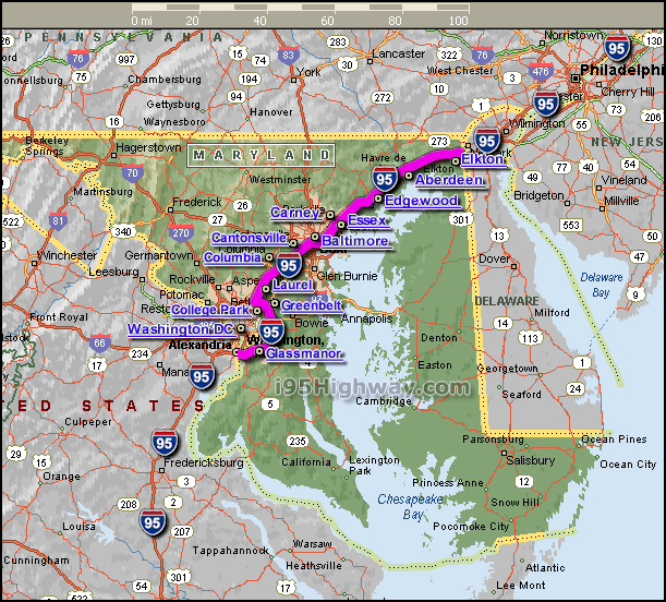 maryland carte interetat 95