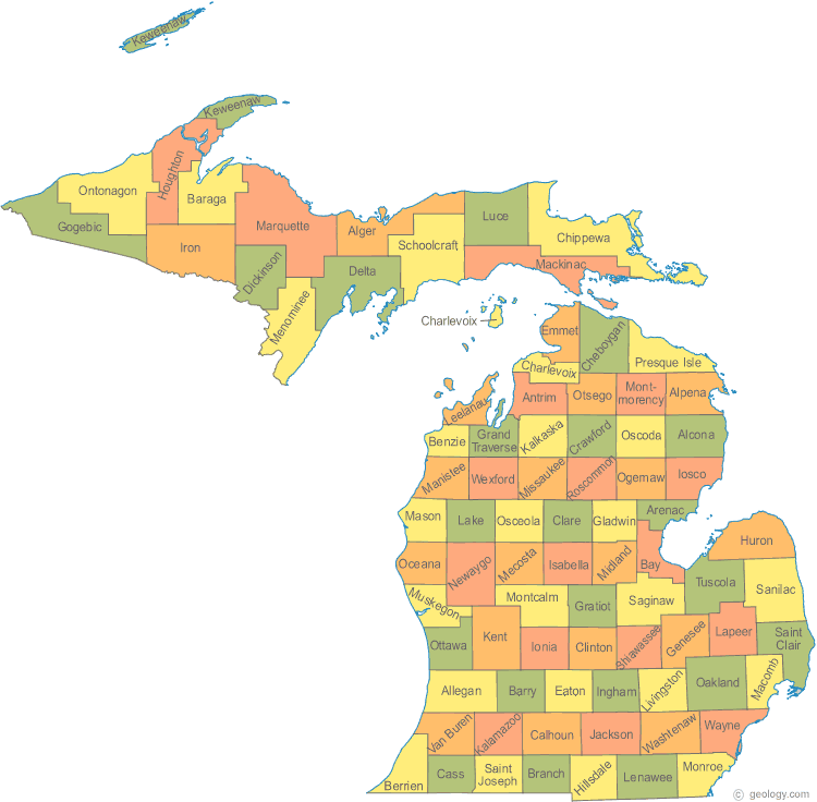 michigan comte carte