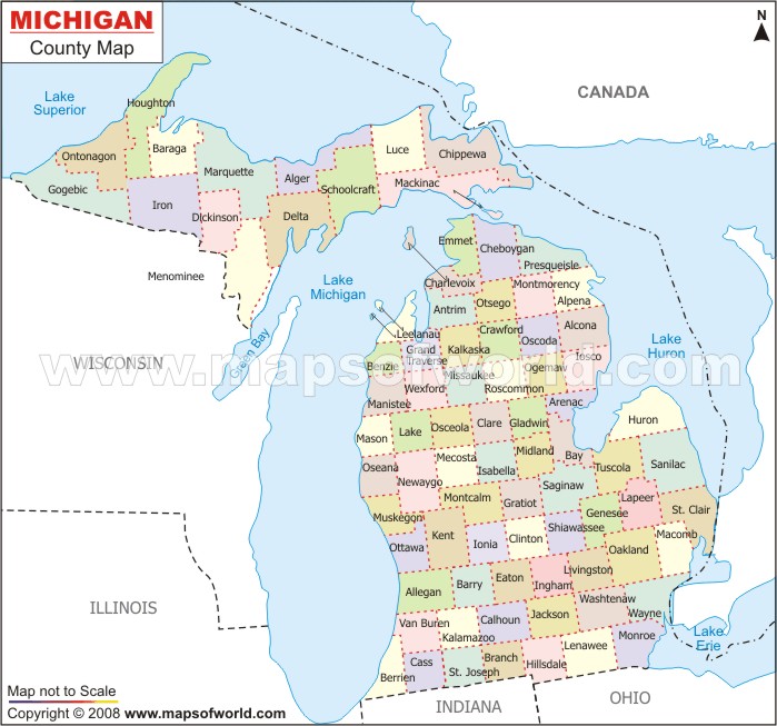 michigan comte carte