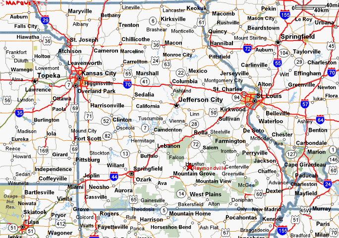 carte du missouri