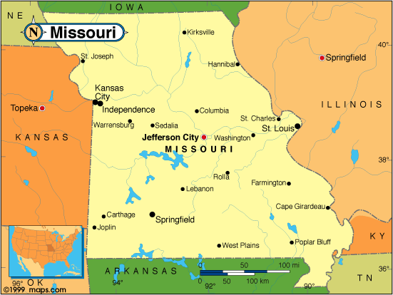 missouri politique carte