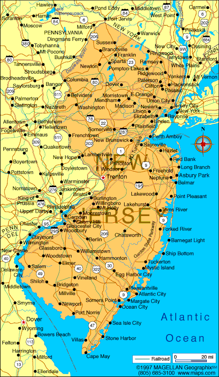 new jersey carte