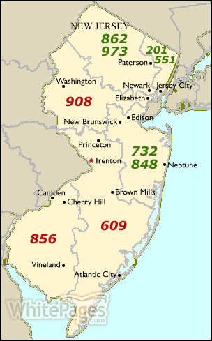 new jersey zone code carte