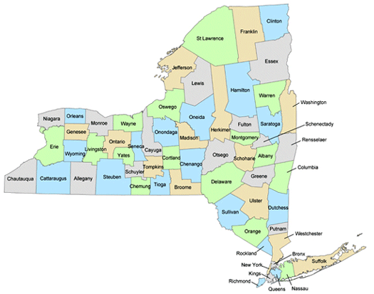 carte du ny