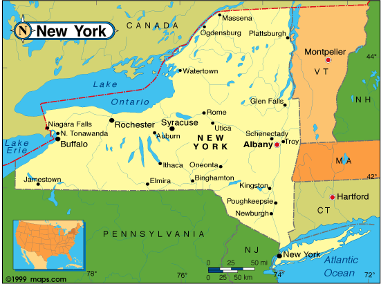 ny etat carte