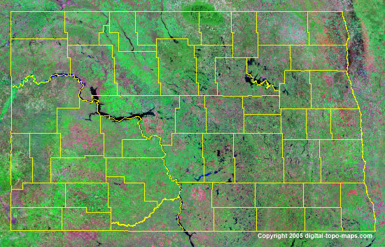 nord dakota satellite images