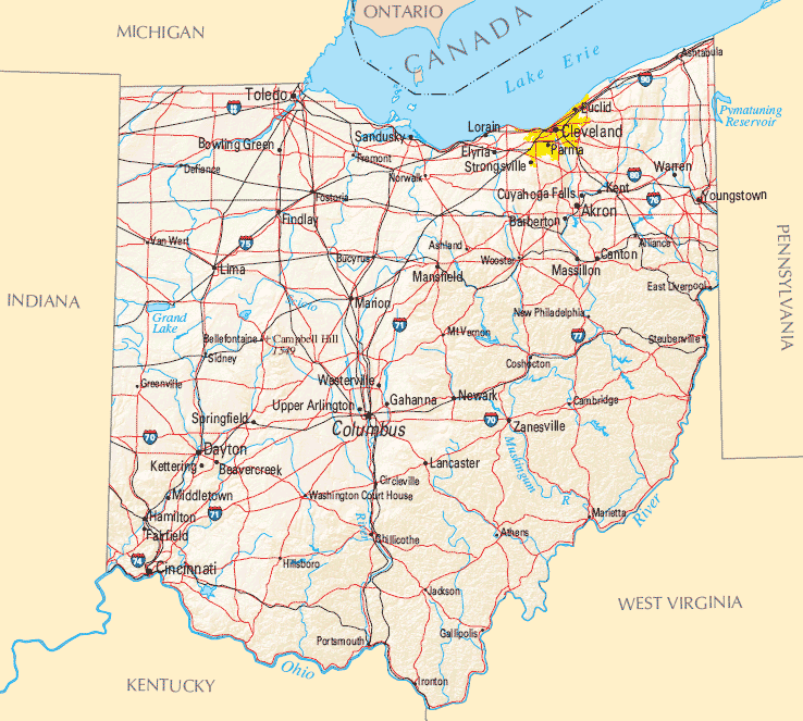 carte du ohio