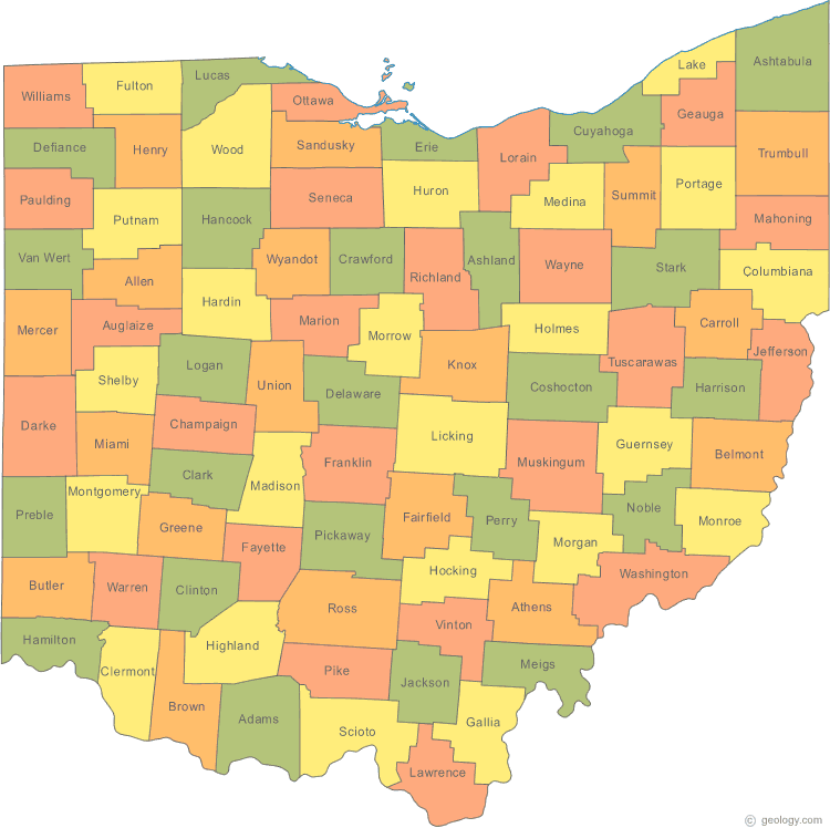 ohio comte carte