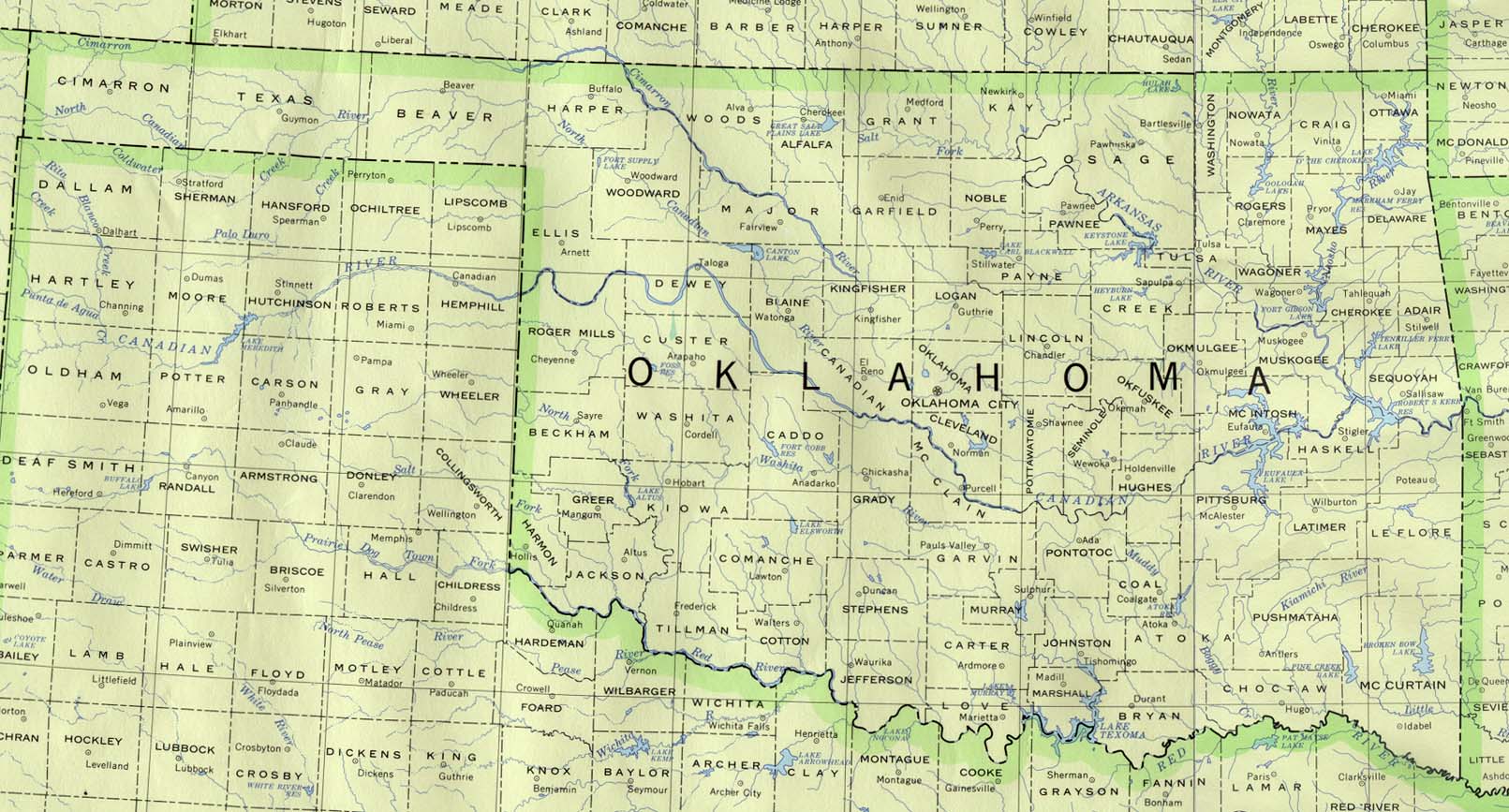 oklahoma hsitorical carte