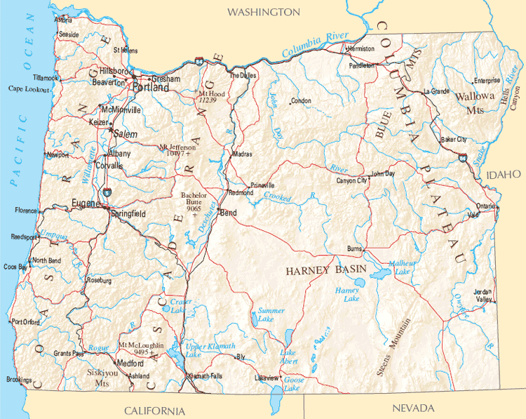 oregon reference carte