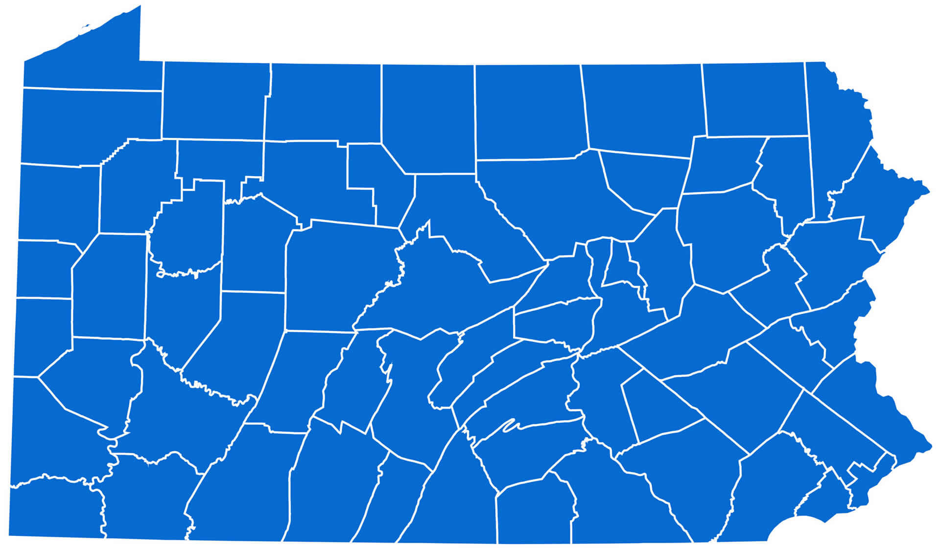 pennsylvania vide carte etats unis