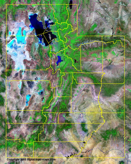 Utah satellite images