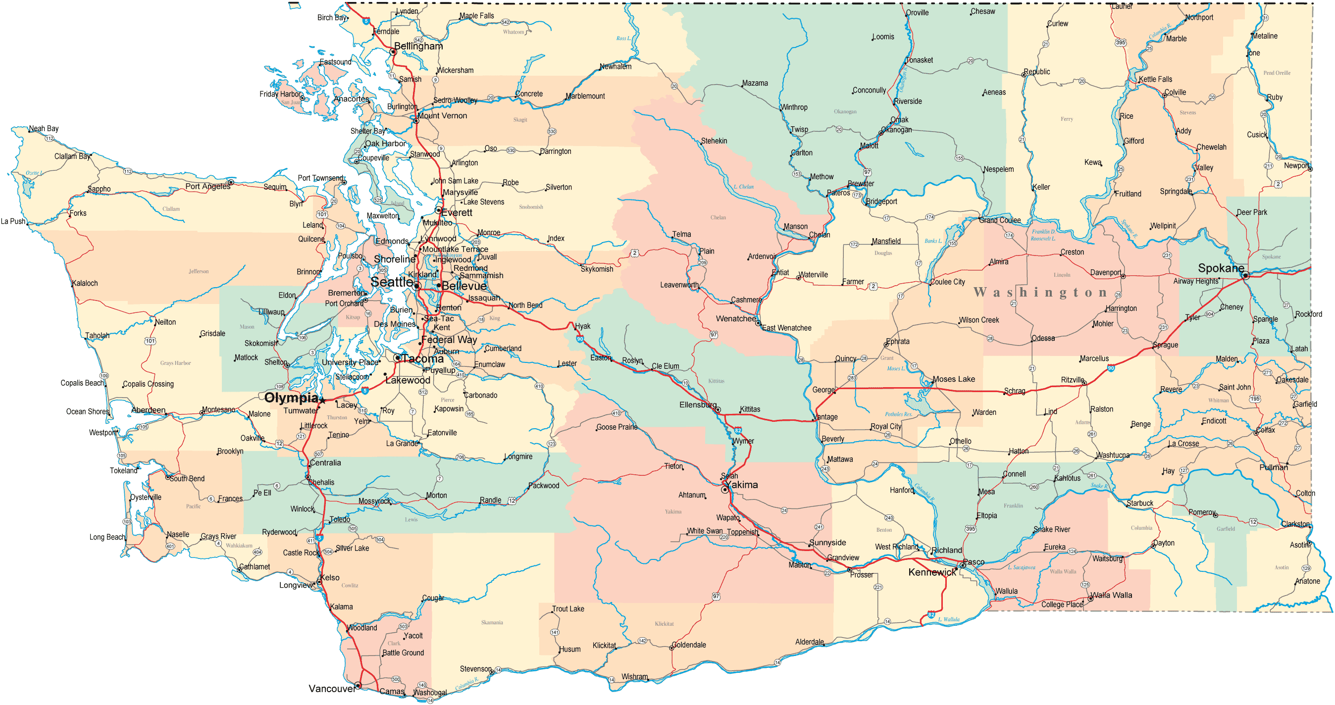 washington route plan