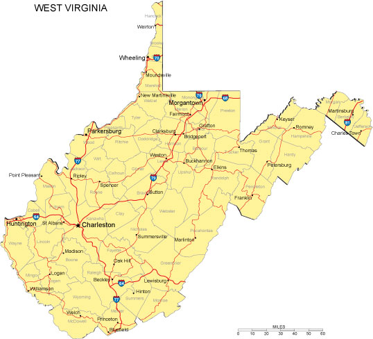 west virginia ville carte