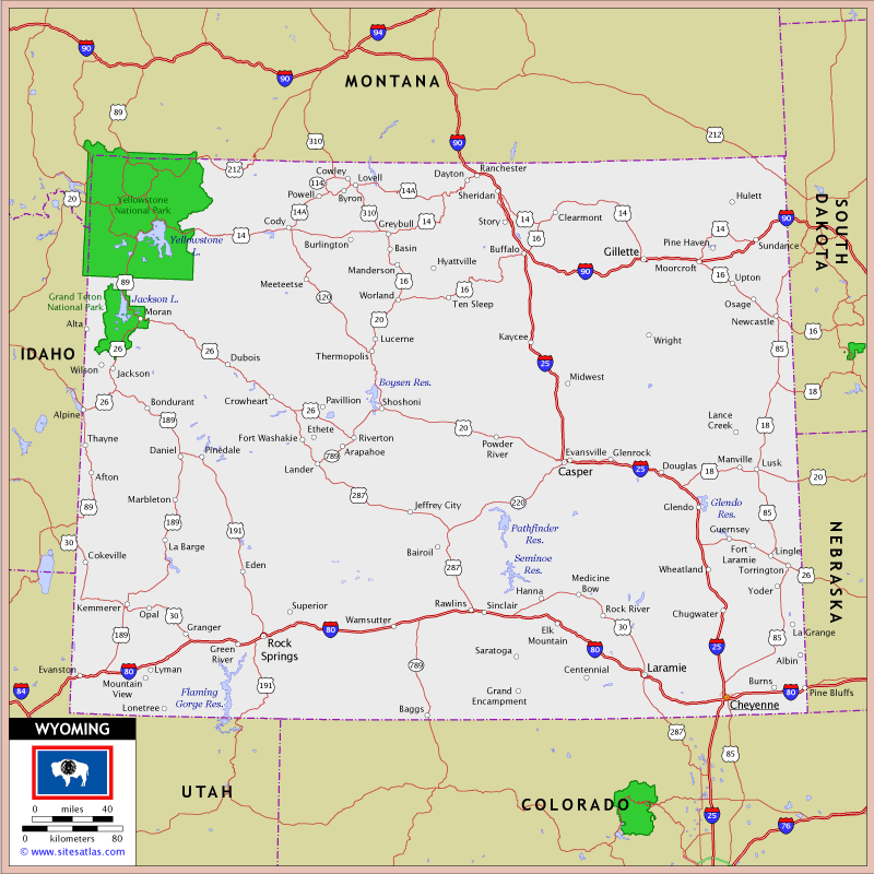 wyoming carte