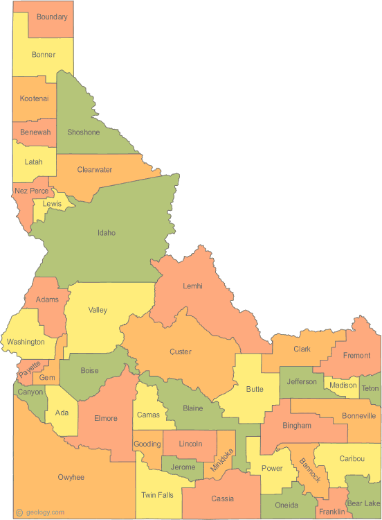 carte de Idaho