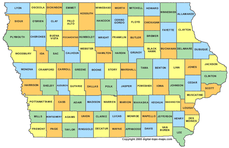 iowa comte carte