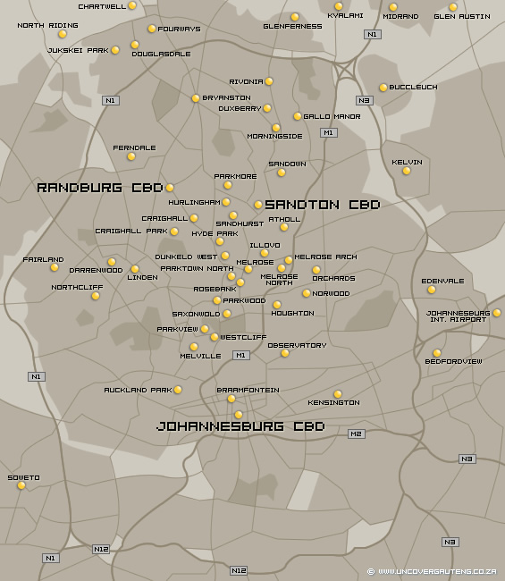 carte Johannesburg