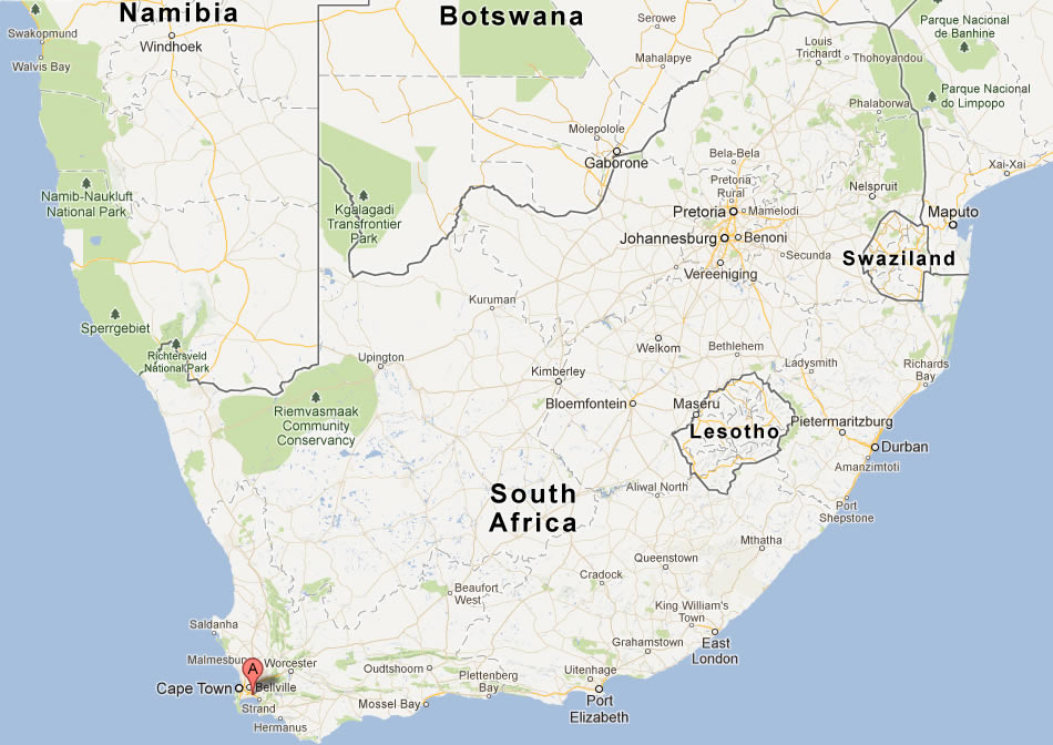 plan de Khayelitsha sud afrique