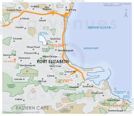 Port Elizabeth centre plan