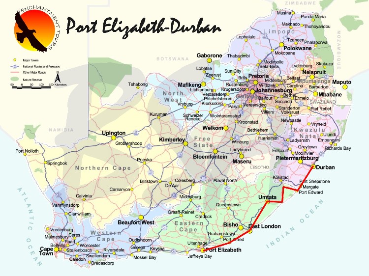 port elizabeth plan sud afrique