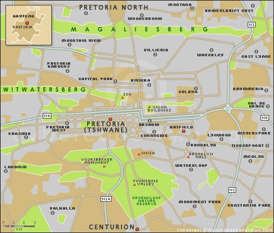 Pretoria centre plan