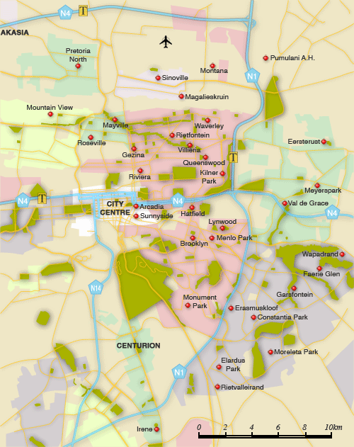 Pretoria ville centre plan
