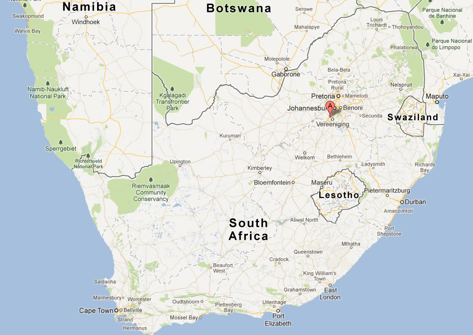 plan de Sebokeng sud afrique