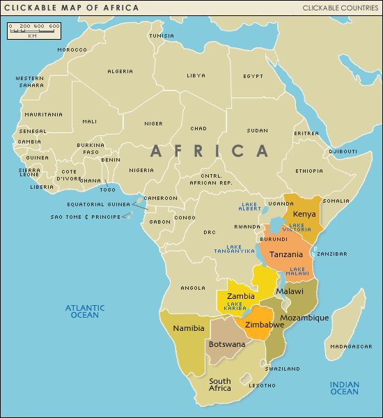 sud afrique cartes