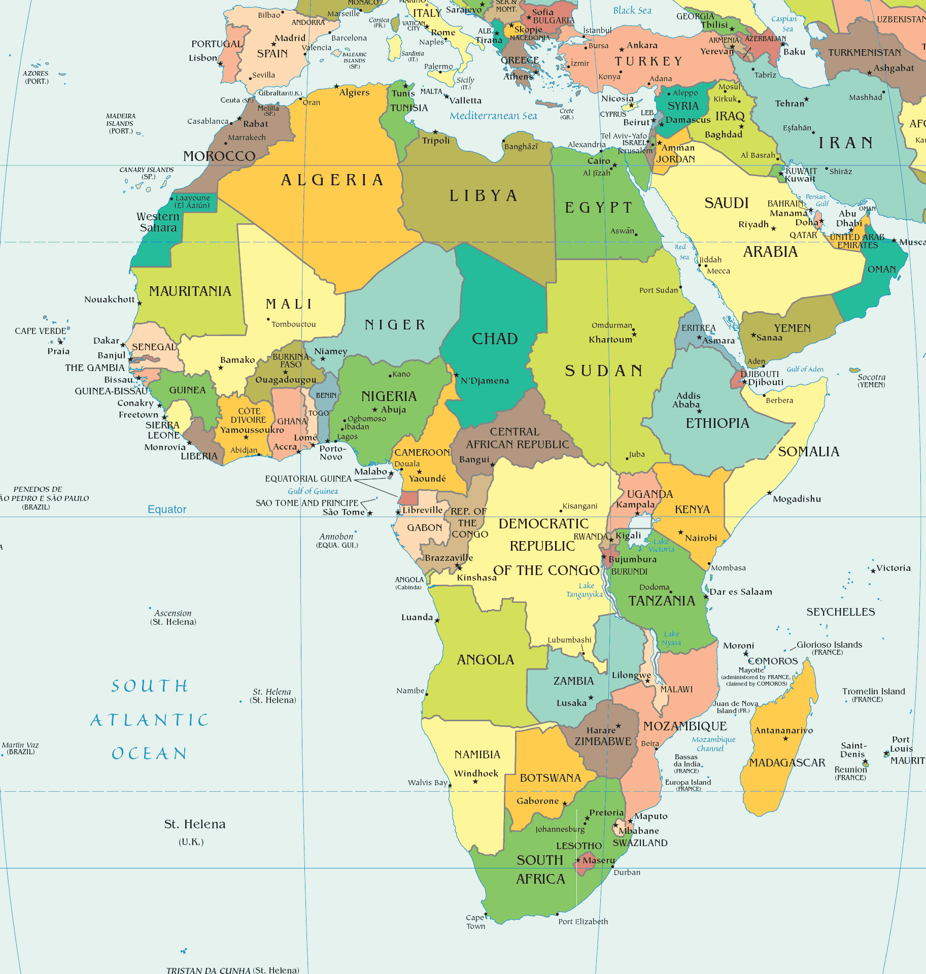 afrique cartes