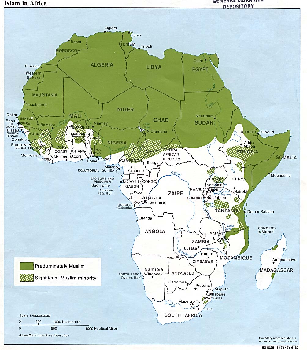 afrique musulman carte