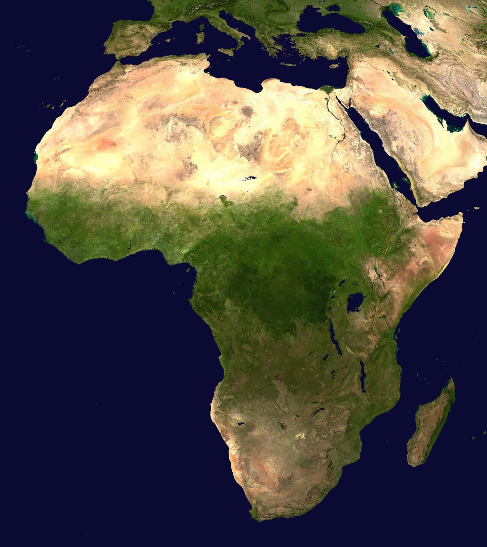 afrique satellite image