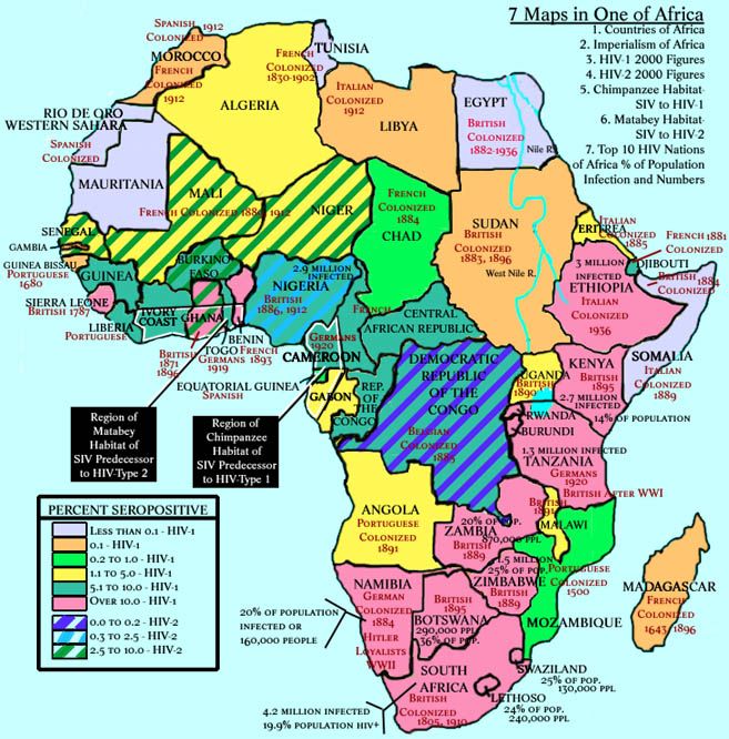 pays carte du afrique