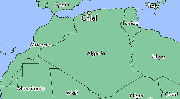 chlef ville plan algerie
