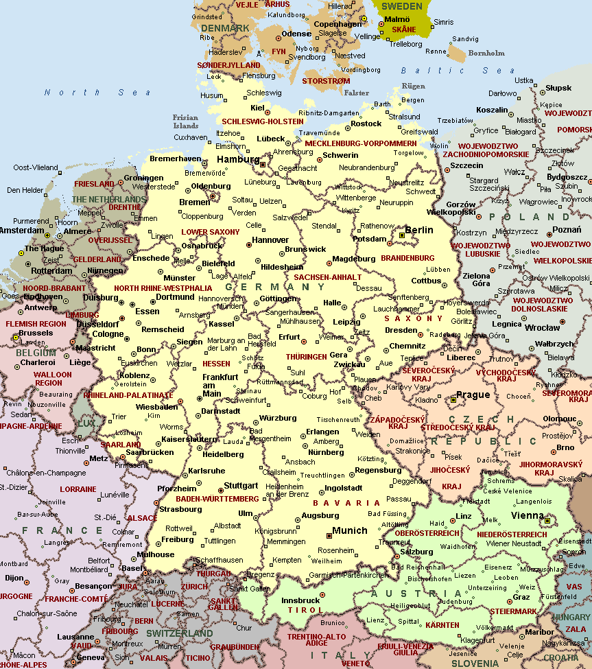 allemagne carte