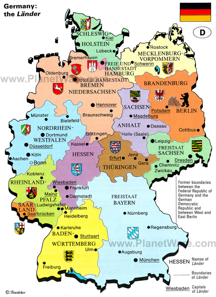 allemagne land carte