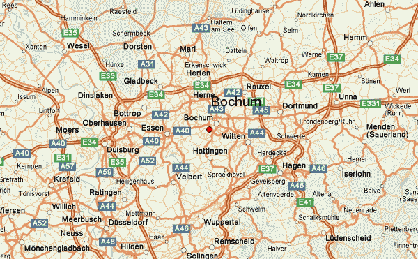 Bochum itineraire plan