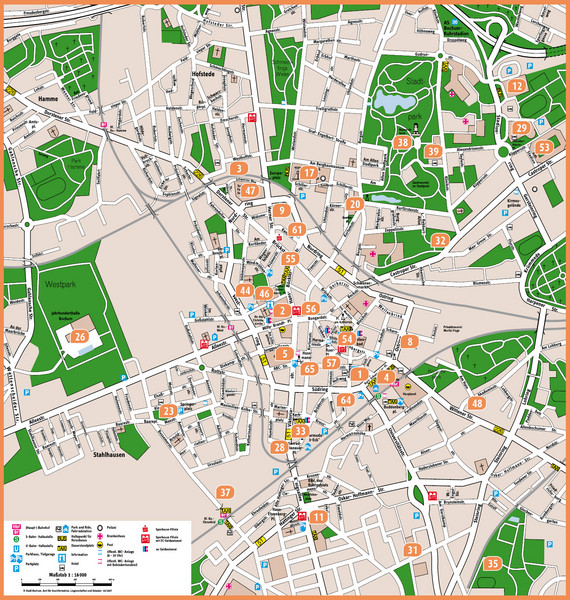 Bochum touristique plan