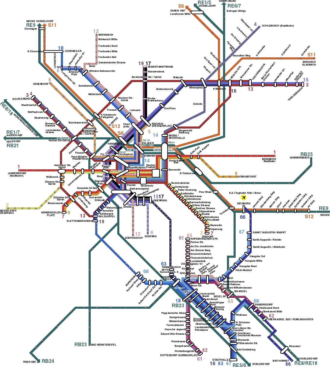 bonn itineraire plan