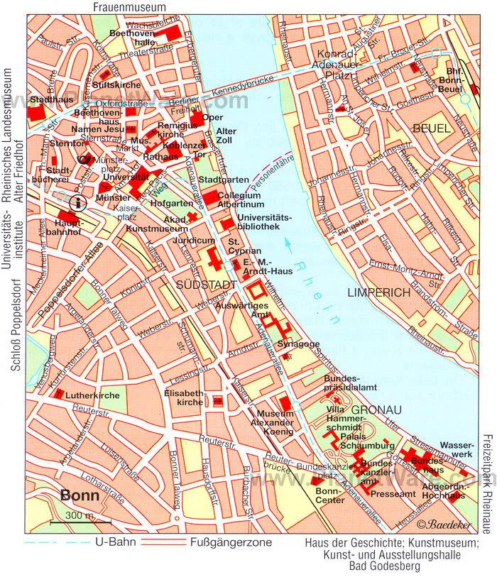 bonn centre ville plan