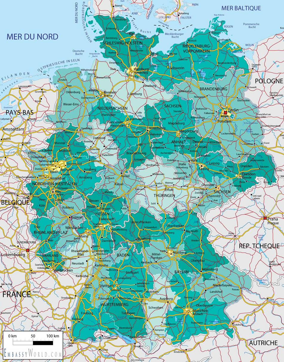 allemagne Brandenburg plan