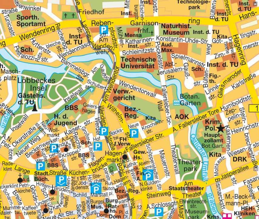 Braunschweig ville centre plan